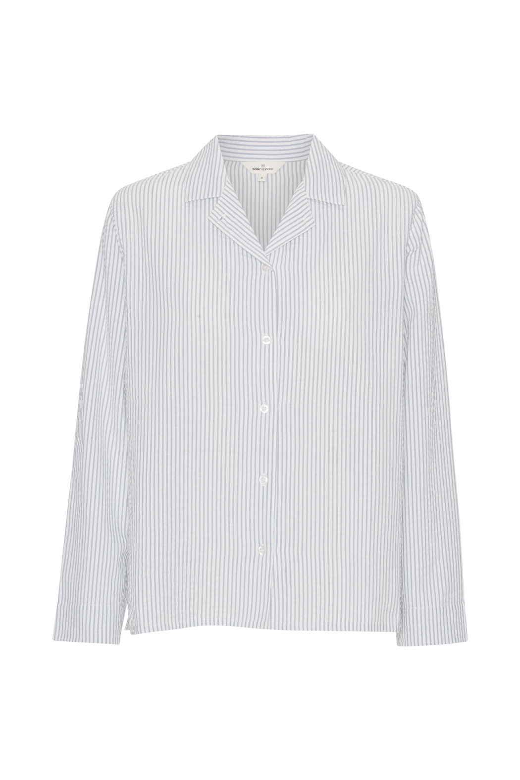 Basic Apparel Juna PJ Shirt GOTS PJ shirts & PJ pants 523 Ashley Blue/Whisper White
